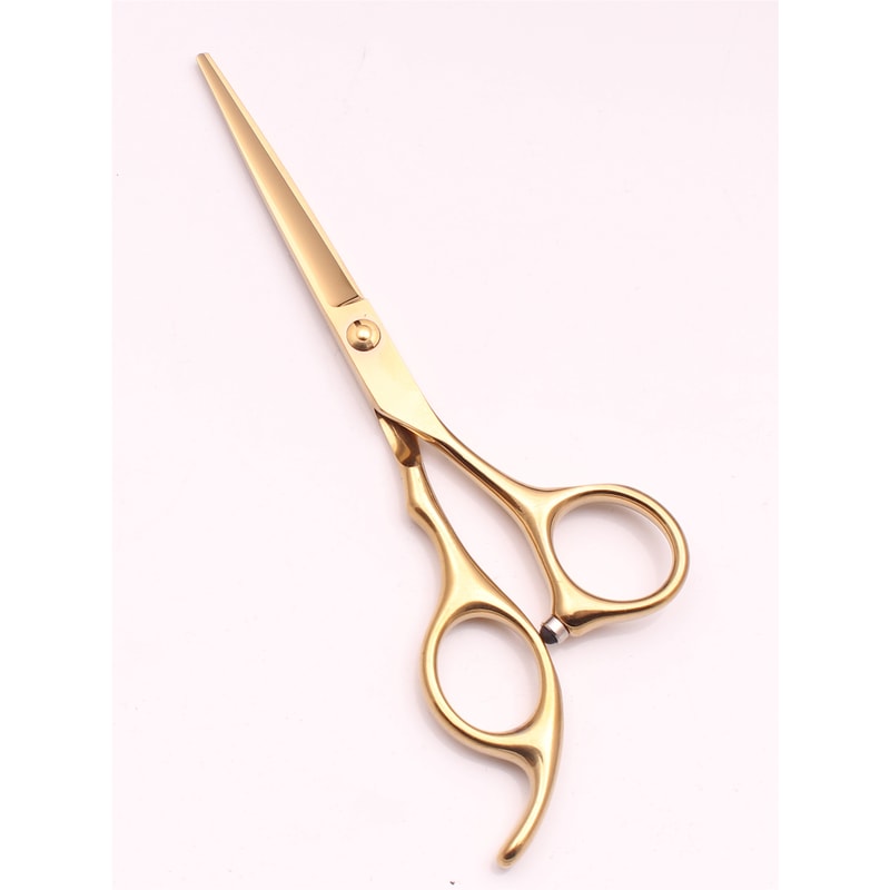 Professional Hair Scissors Barber Shop, Steel Gold Cutting Shears, Hair dresser Barber Tools