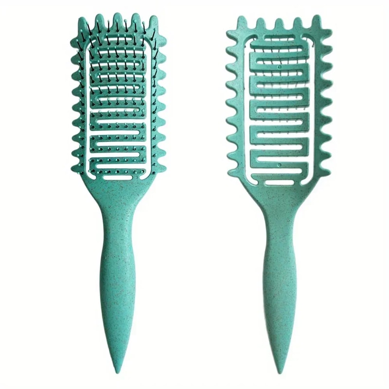 Curl Define Styling Brush Hollow Boar Bristle Detangling Hair Brush Tangled Hair Comb For Shaping 6