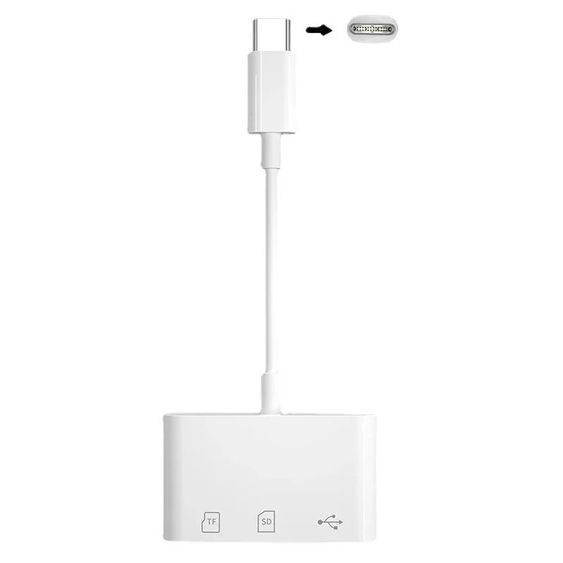 Type C Adaptor TF CF SD Memory Card Reader OTG Writer USBC For IPad Mac Book 5