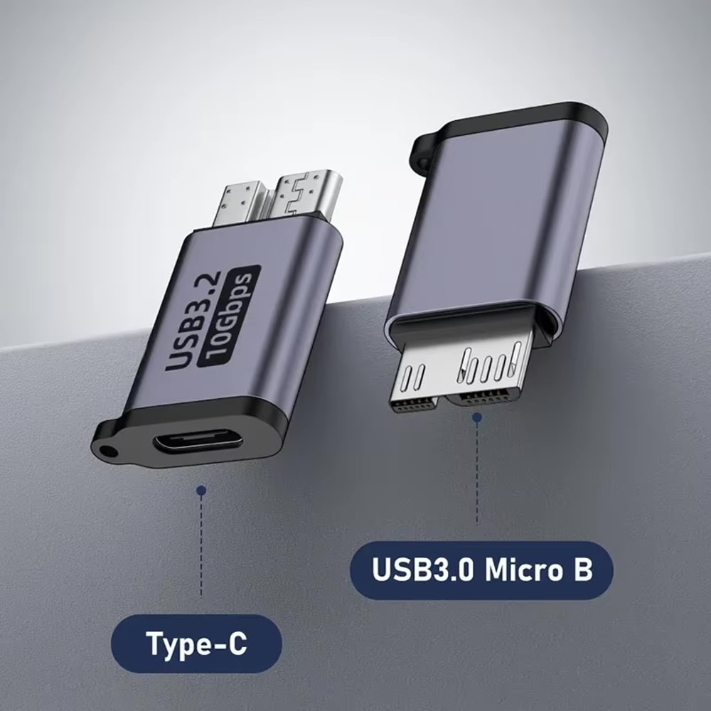 USB C 30 Micro B Male To Type C Female Adapter TypeC To Micro B Connector For Laptop External Hard 3