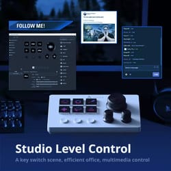 mini key board, macro keyboard, programmable custom button, mechanical gaming keyboard, perfect for multiple