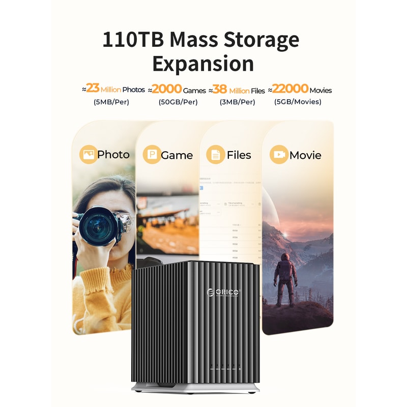 Docking Station TypeC Personal Storage Power Supply Silent Design Strong Heat Dissipation 3