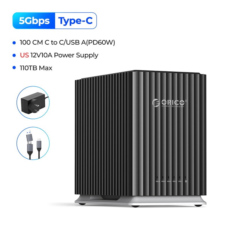 Docking Station TypeC Personal Storage Power Supply Silent Design Strong Heat Dissipation 7