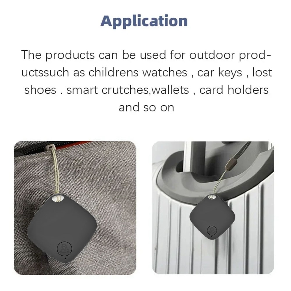 Smart Bluetooth GPS Tracker Tag With AntiLost Reminder Android IOS App Compatible Car Key Pet Finde