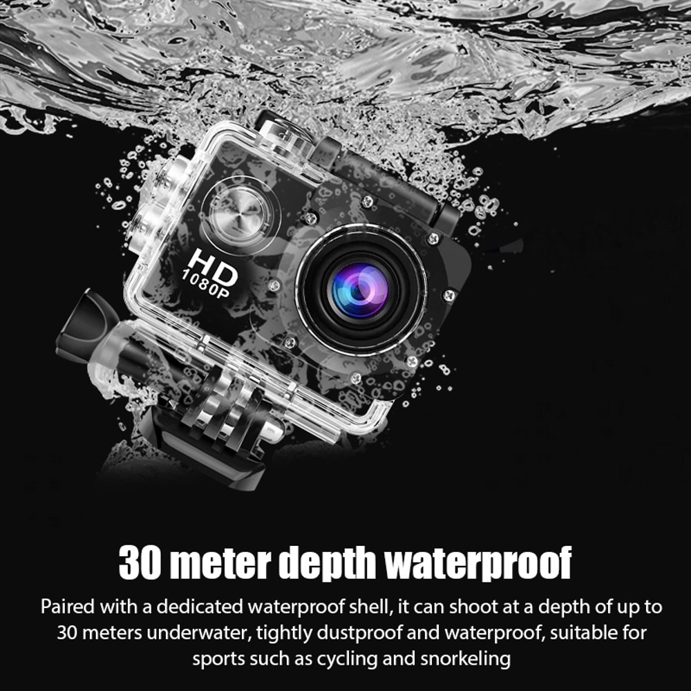 Underwater Waterproof Sports Camera Multifunctional Outdoor Action Camera For Skiing Diving And Rid 1