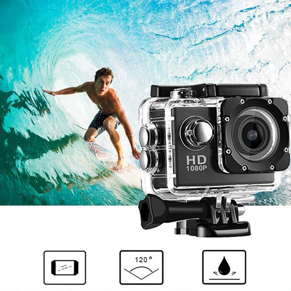 Underwater Waterproof Sports Camera Multifunctional Outdoor Action Camera For Skiing Diving And Rid 2