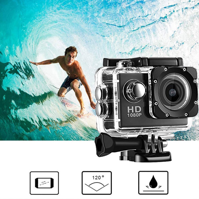 Underwater Waterproof Sports Camera Multifunctional Outdoor Action Camera For Skiing Diving And Rid 2