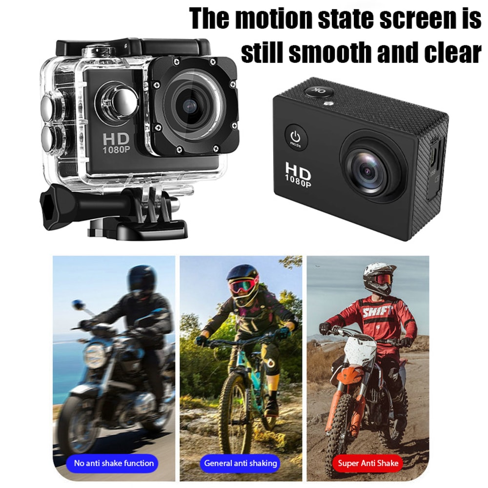 Underwater Waterproof Sports Camera Multifunctional Outdoor Action Camera For Skiing Diving And Rid 6