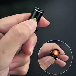 practical mini type c cigarette lighter, no flame, compact, electric, easy storage, perfect for air travel & outdoor use