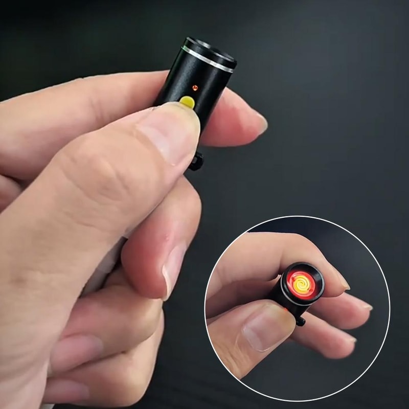 Practical Mini Type C Cigarette Lighter, No Flame, Compact, Electric, Easy Storage, Perfect for Air Travel & Outdoor Use