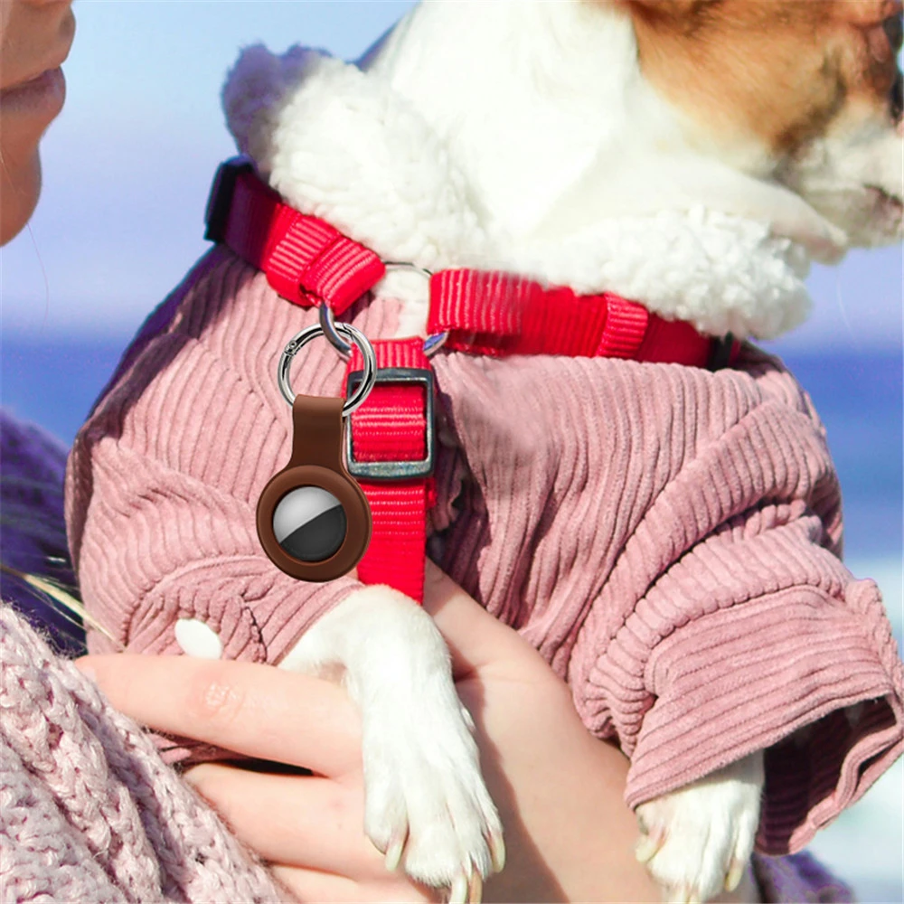 Cover For Apple Air Tags Case Liquid Silicone Protective Shell AntiScratch Sleeve Key Chain Tracker 2