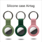 Cover For Apple Air Tags Case Liquid Silicone Protective Shell AntiScratch Sleeve Key Chain Tracker 3