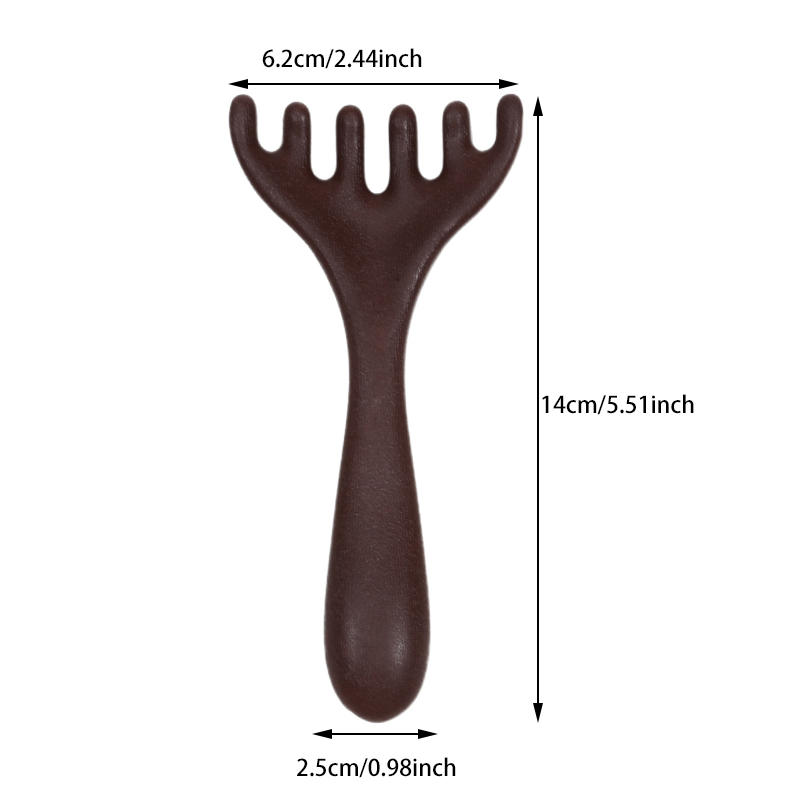 Wooden Meridian Massage Comb Antistatic 6Claw Head Massager Promote Blood Circulation 5