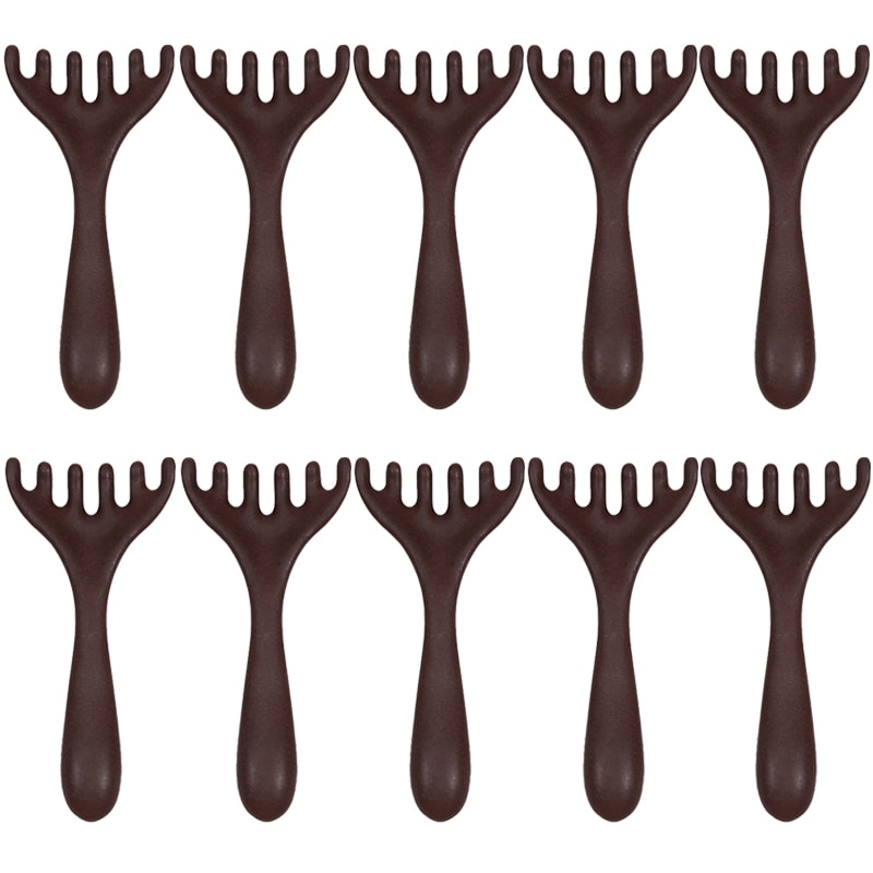 Wooden Meridian Massage Comb Antistatic 6Claw Head Massager Promote Blood Circulation 6