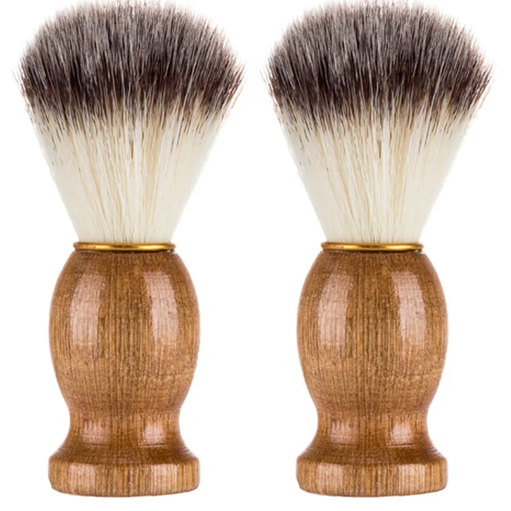 Natural Badger Hair Mens Shaving Brush Barber Salon Shave Tool Facial Beard Cleaning Appliance Razo 1