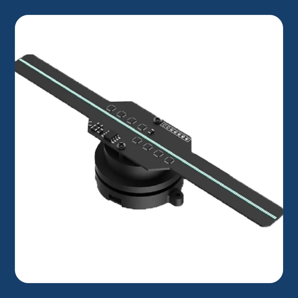 Holographic Projection Fan , Portable Advertising Machine, Suspended Aerial Imaging, Stereoscopic Fan Screen