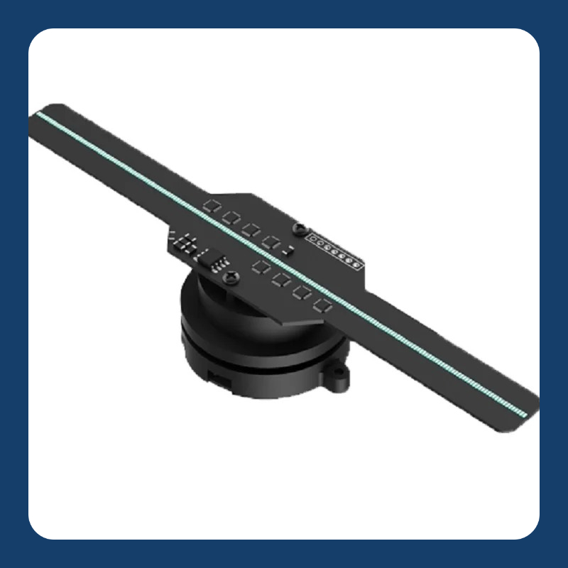 Holographic Projection Fan , Portable Advertising Machine, Suspended Aerial Imaging, Stereoscopic Fan Screen