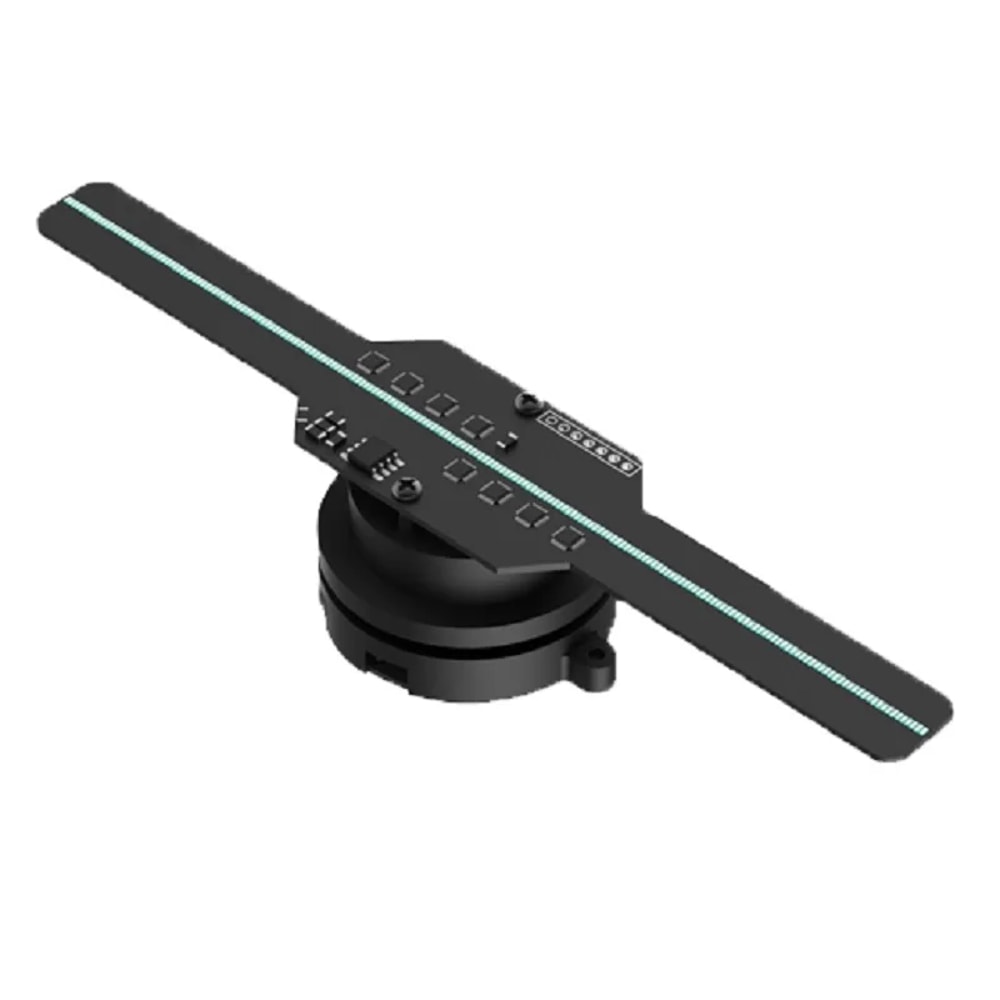 Holographic Projection Fan , Portable Advertising Machine, Suspended Aerial Imaging, Stereoscopic Fan Screen