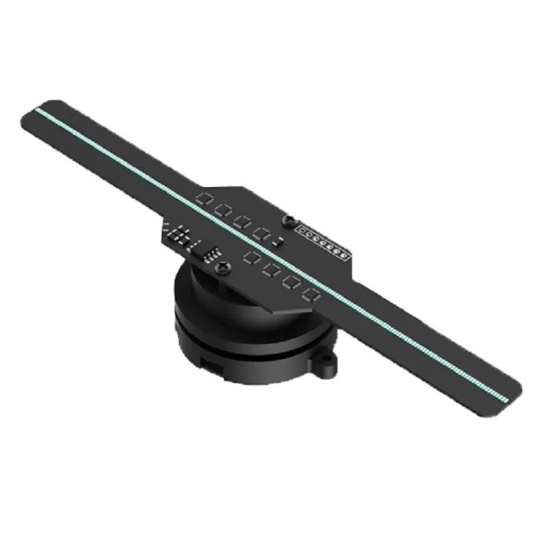 Holographic Projection Fan , Portable Advertising Machine, Suspended Aerial Imaging, Stereoscopic Fan Screen