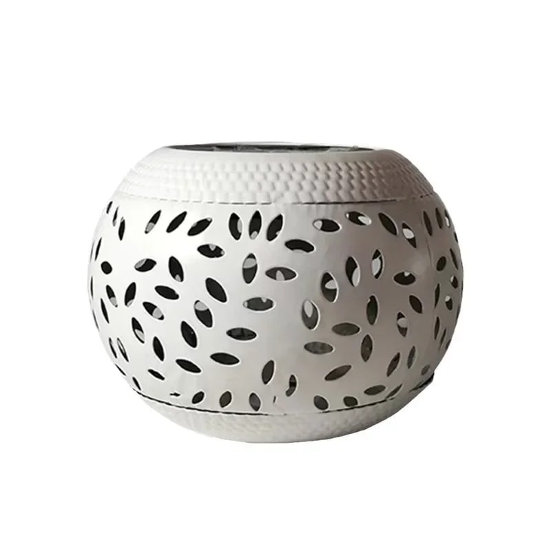 Solar Table Lights Outdoor, Waterproof Metal Garden Projector Lamp, Retro Lawn Atmosphere Lamp