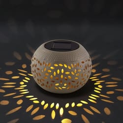 solar table lights outdoor waterproof metal garden projector lamp, retro gardening lawn atmosphere lamp