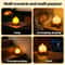Cute Camp fire Night Light, Silicone Sleeping Nightlight, Step-less Dimming, Rechargeable Bedside Lamp for Bedroom