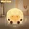 USB Rechargeable Cartoon Animal Touch Lamp Cute Silicone Unicorn Sheep Hamster RGB LED Night Light 5