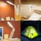 Multi functional Folding Reading Desktop Desk Lamp, Eye Protection LED Desk Light, Infinite Dimming for Bedroom