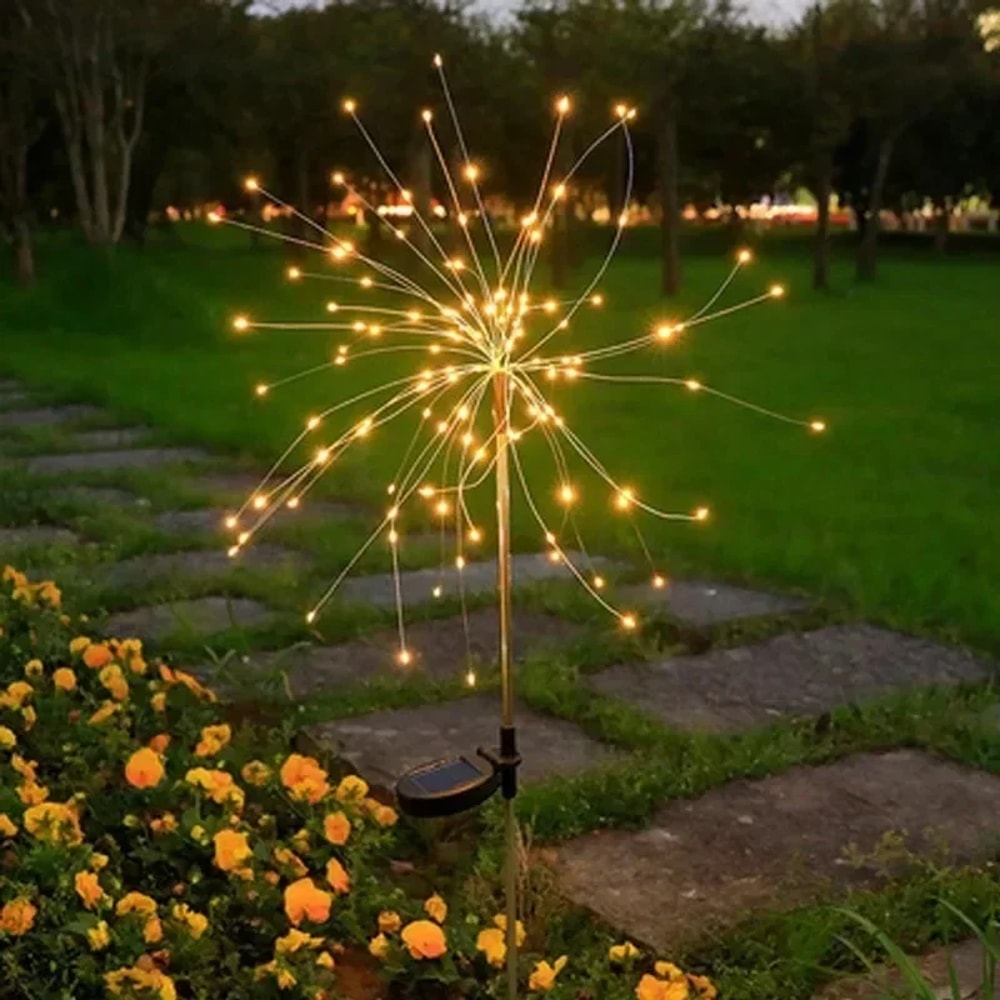 Solar Powered String Lamp Tree, Waterproof Outdoor Bulb, Lawn Patio Garden LED Lights, DIY Decoration for Your Outdoor