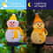 LED Snowman Solar Garden Light, Outdoor Ground Stake Light, Solar Powered Xmas Pathway Lights for Christmas Lawn Yard
