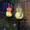 LED Snowman Solar Garden Light, Outdoor Ground Stake Light, Solar Powered Xmas Pathway Lights for Christmas Lawn Yard