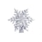 Christmas Tree Topper Lighted Snowflake Tree Topper, Rotating LED Snowflake Projector, 3D Glitter Projector