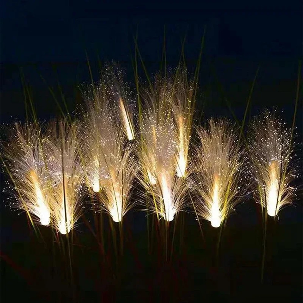 LED Solar Garden Reed Lamp, Outdoor Waterproof Lawn Light, Solar Power Path Lighting Decor, Yard Christmas Decoration