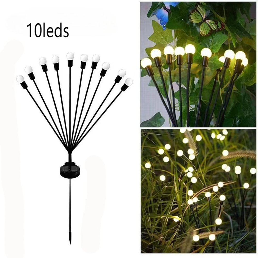 LED Solar Garden Lights Powered Fire Fly Lights Outdoor Garden Decoration Landscape Lights Fire Wor 6