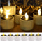 Solar Powered Candle Light Outdoor Waterproof Flame Less Garden Lawn Table Decor For Party Home Val 6
