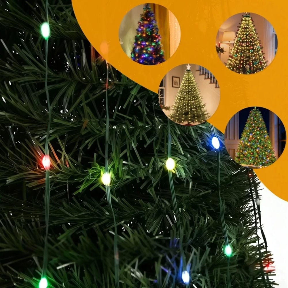 Waterproof USB LED String Lights, Christmas Tree Fairy Lights with 8 Modes for Indoor Garden Wedding Decor