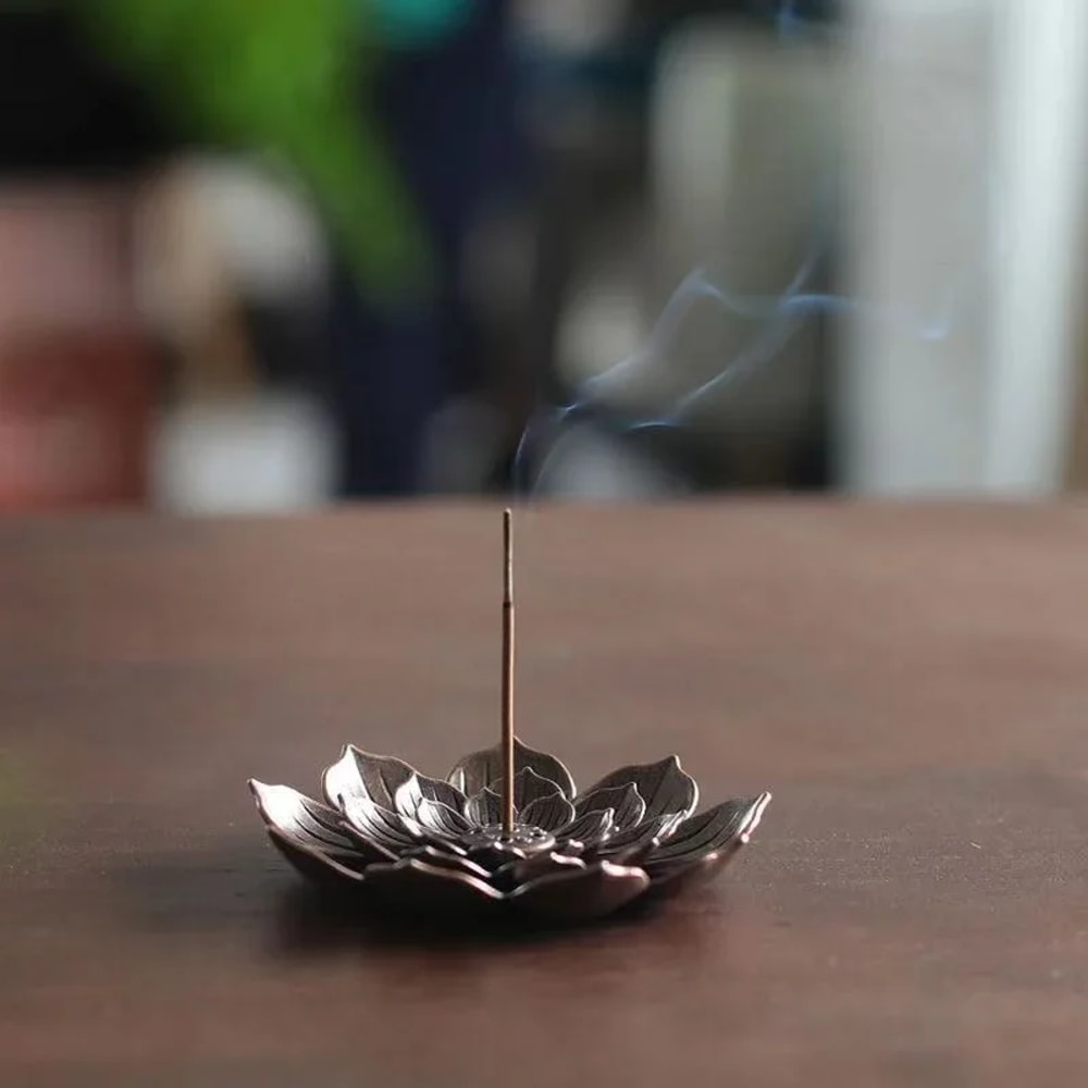 Lotus Incense Insertion Zen Line, Sandal wood Burner, Incense Plate Tray, Seat Accessories for Home Decor