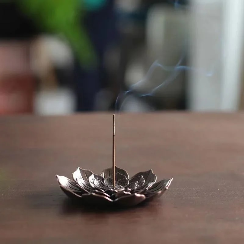 Lotus Incense Insertion Zen Line, Sandal wood Burner, Incense Plate Tray, Seat Accessories for Home Decor
