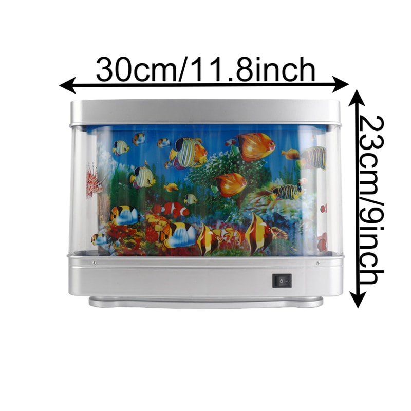 Ocean Aquarium Decorative Lamp Artificial Tropical Fish Tank Lights Motion Lamp Night Light With Vi 2