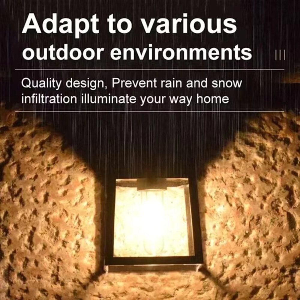 Solar Powered Wall Light Outdoor Waterproof Houseshaped Creative Motionactivated Lighting For Pathw 3