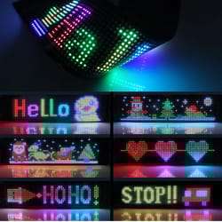 flexible programmable led screen message scrolling sign board, ultra-thin soft flexible advertising light for vehicle