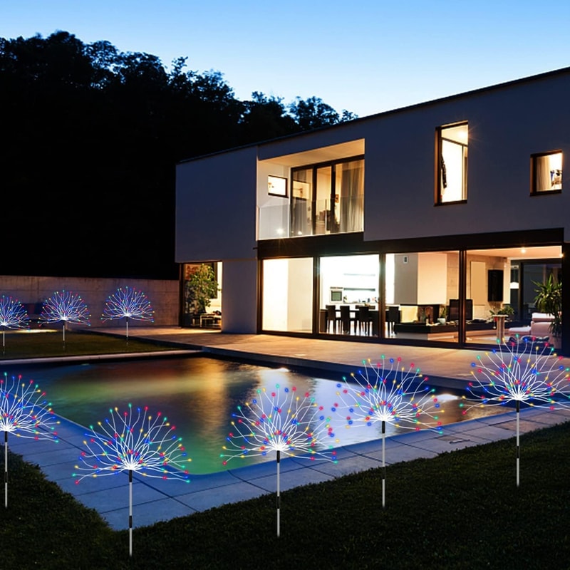 Solar Powered String Lamp Tree for Outdoor, Waterproof LED Bulb, DIY Patio Garden Decoration Lights