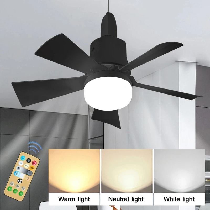 Smart Wireless Ceiling Fan Light Dimmable Remote Control For Bedroom Living Room Kid Room Study 3