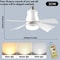 Smart Wireless Ceiling Fan Light Dimmable Remote Control For Bedroom Living Room Kid Room Study 4
