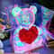 Teddy Bear Doll Gift Lamp Colourful Sparkling LED Light Romantic Surprise For Girls Birthday Valent 0