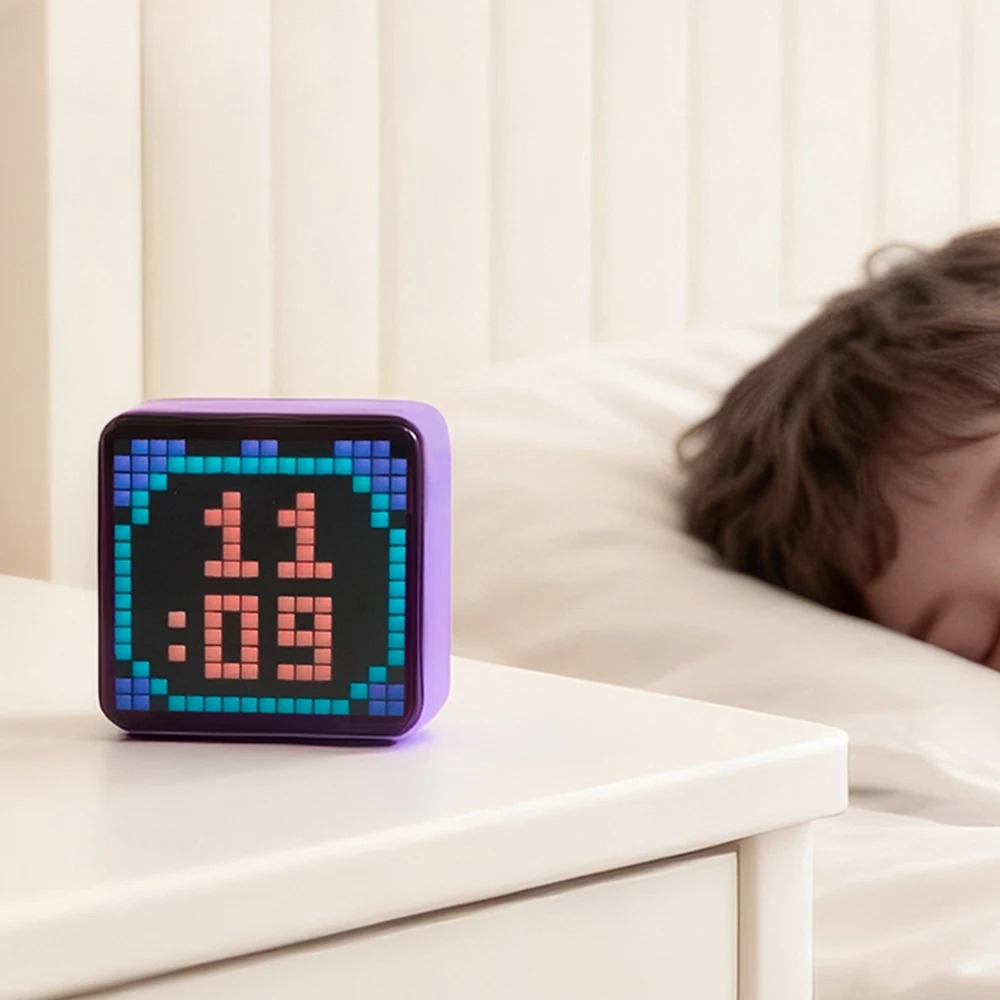 LED Bluetooth Pixel Screen, Desktop Atmosphere Pixel Light, DIY Pixel Mobile Power Bank Charging Bank for Decor