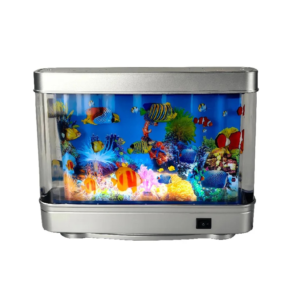 Desktop Aquarium Fish Tank Decorative Light, USB Dynamic Fish Tank Light, Aquarium Decorative Theme Ornaments
