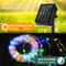 Solar LED Rope Light Waterproof Outdoor Solar Powered Fairy Lights for Garden Yard Holiday Tree Decor