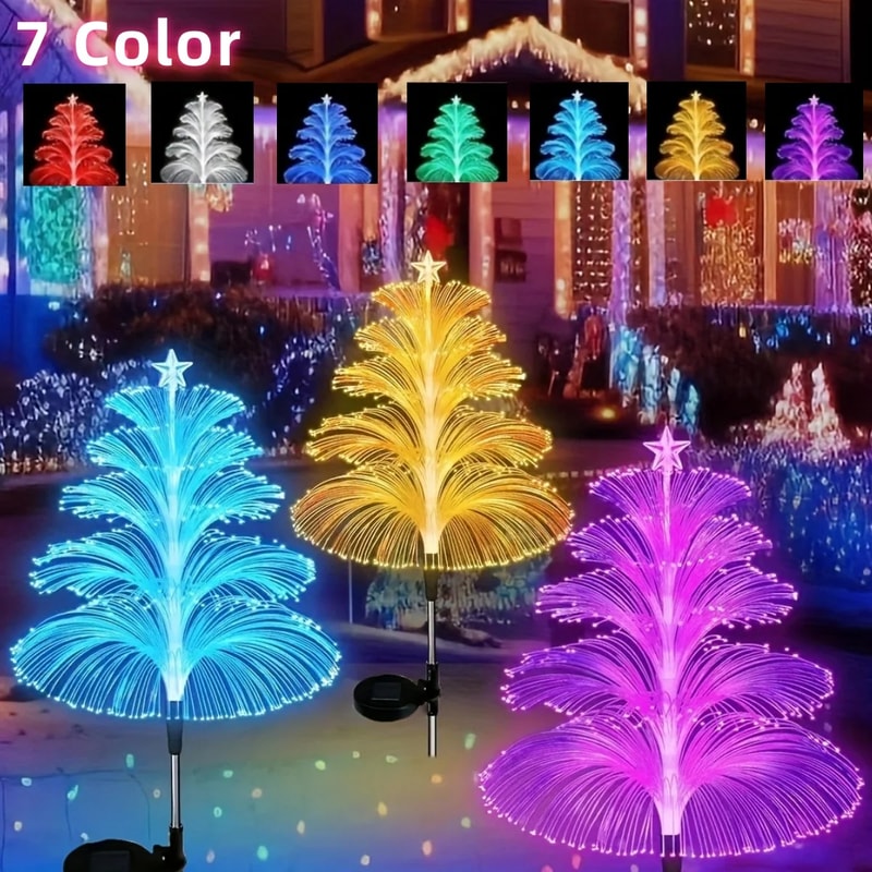 Outdoor Solar Garden Lights Variable Solar Stake Jellyfish Reed Lights Solar Outdoor Color Changing 0