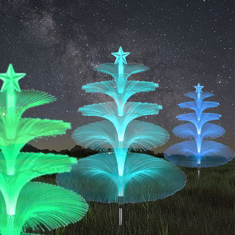 Outdoor Solar Garden Lights Variable Solar Stake Jellyfish Reed Lights Solar Outdoor Color Changing 4